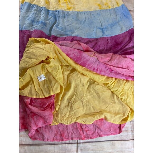 NWT White Birch Women's Tie Dyed Multi Color Tassled Maxi Sun Dress - 3XL - Picture 14 of 15
